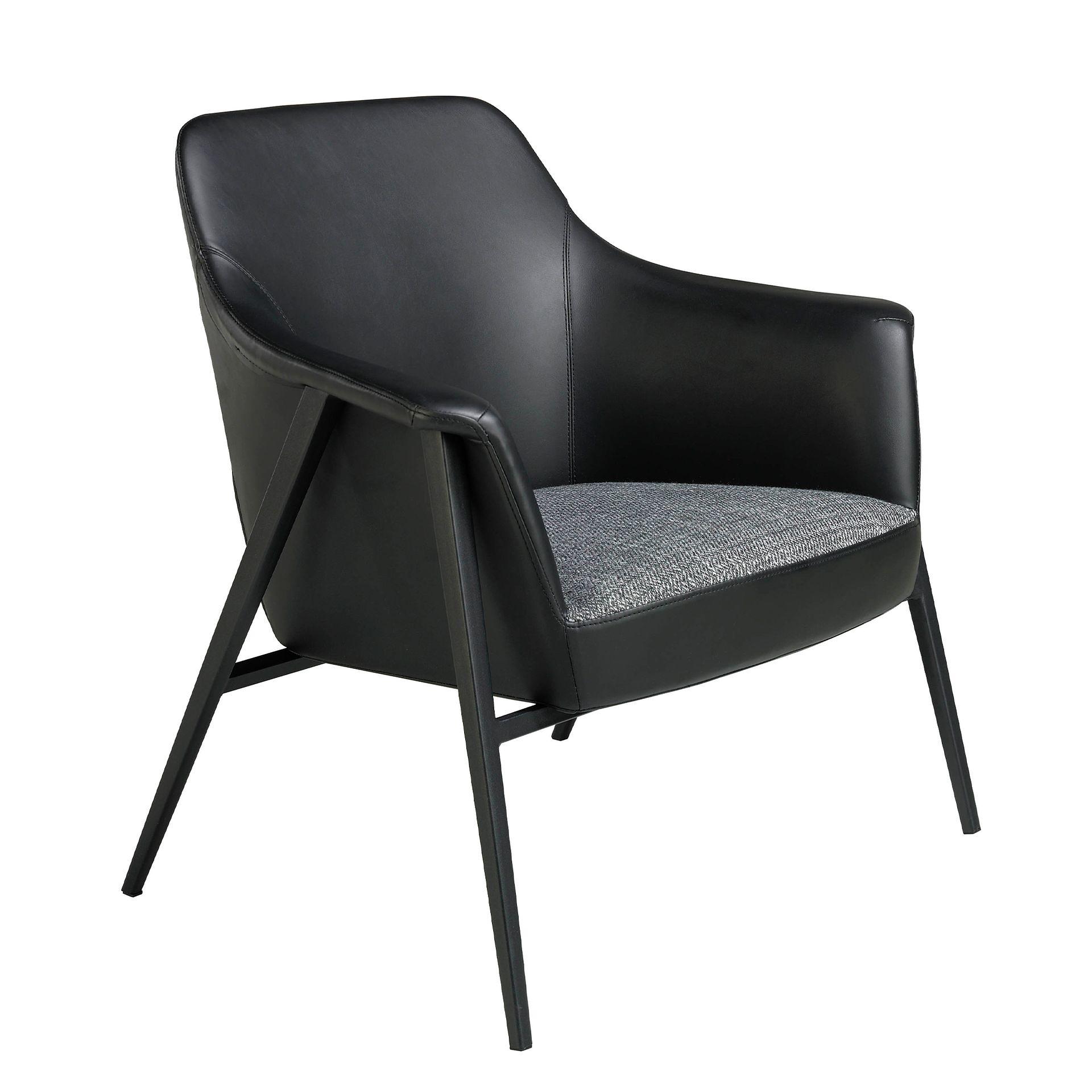 Armchair 5080 Faux Leather Black 1
