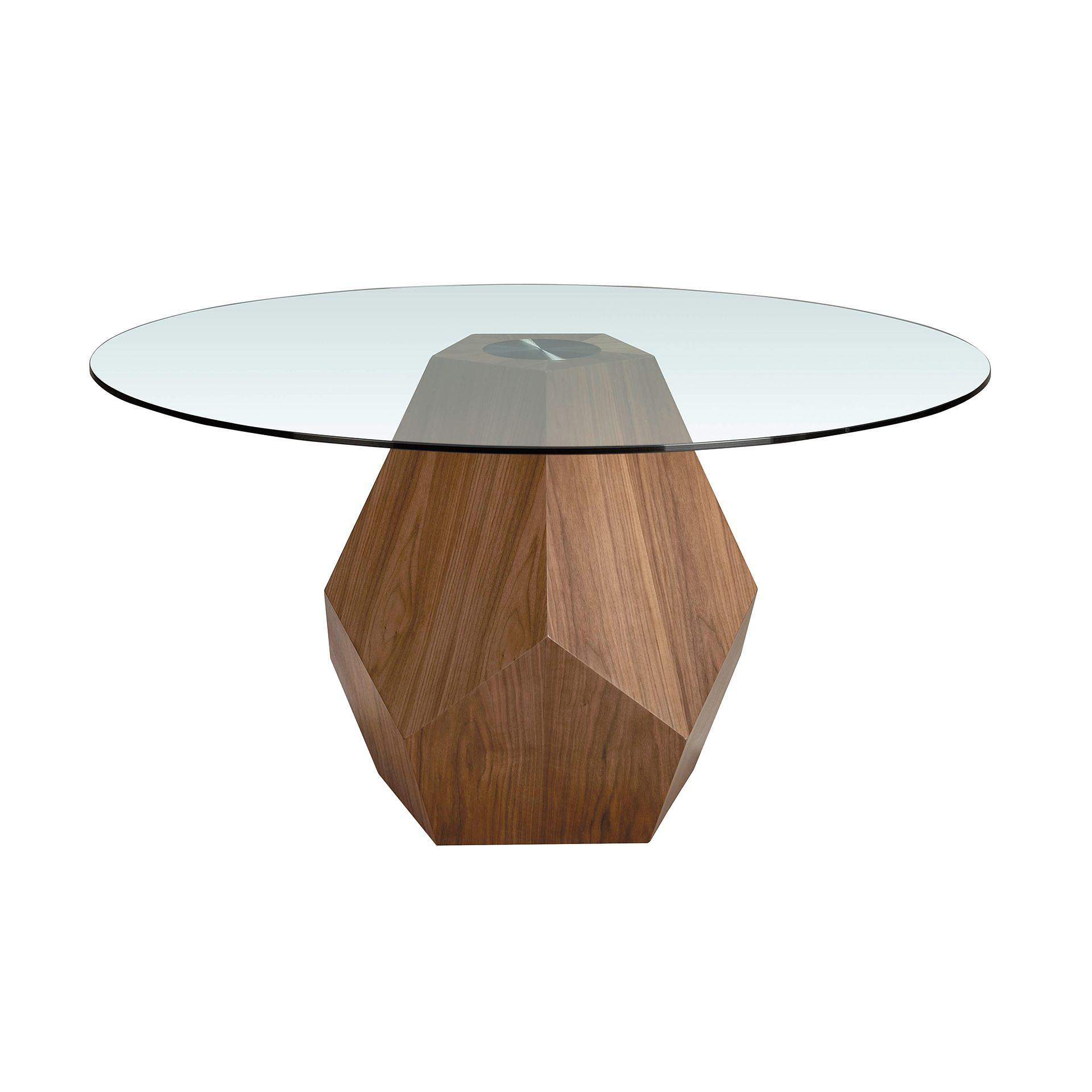 Dining table 1093 Glass Brown 2