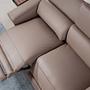 Sofa 3-seater 6105 with relax system leather taupe 4
