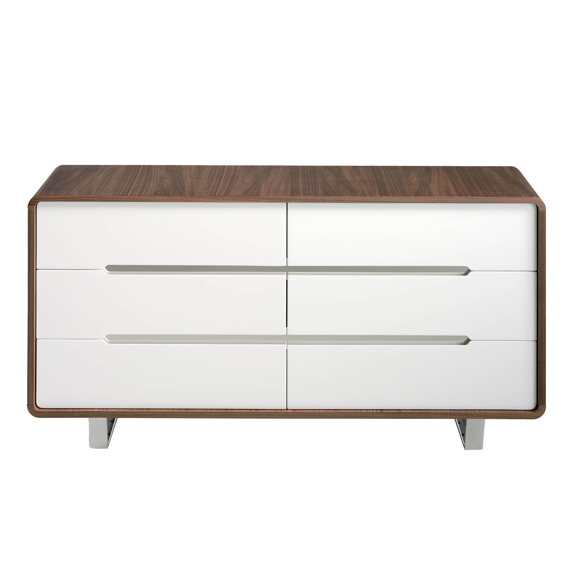 Kommode 7106 Braun Weiß 2