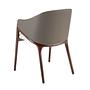 Armlehnstuhl 4090 Kunstleder Holz Beige 6