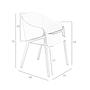 Armchair 4090 imitation leather Wood Beige 7