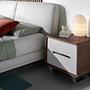 Nachttisch 7107 Braun Weiß 0