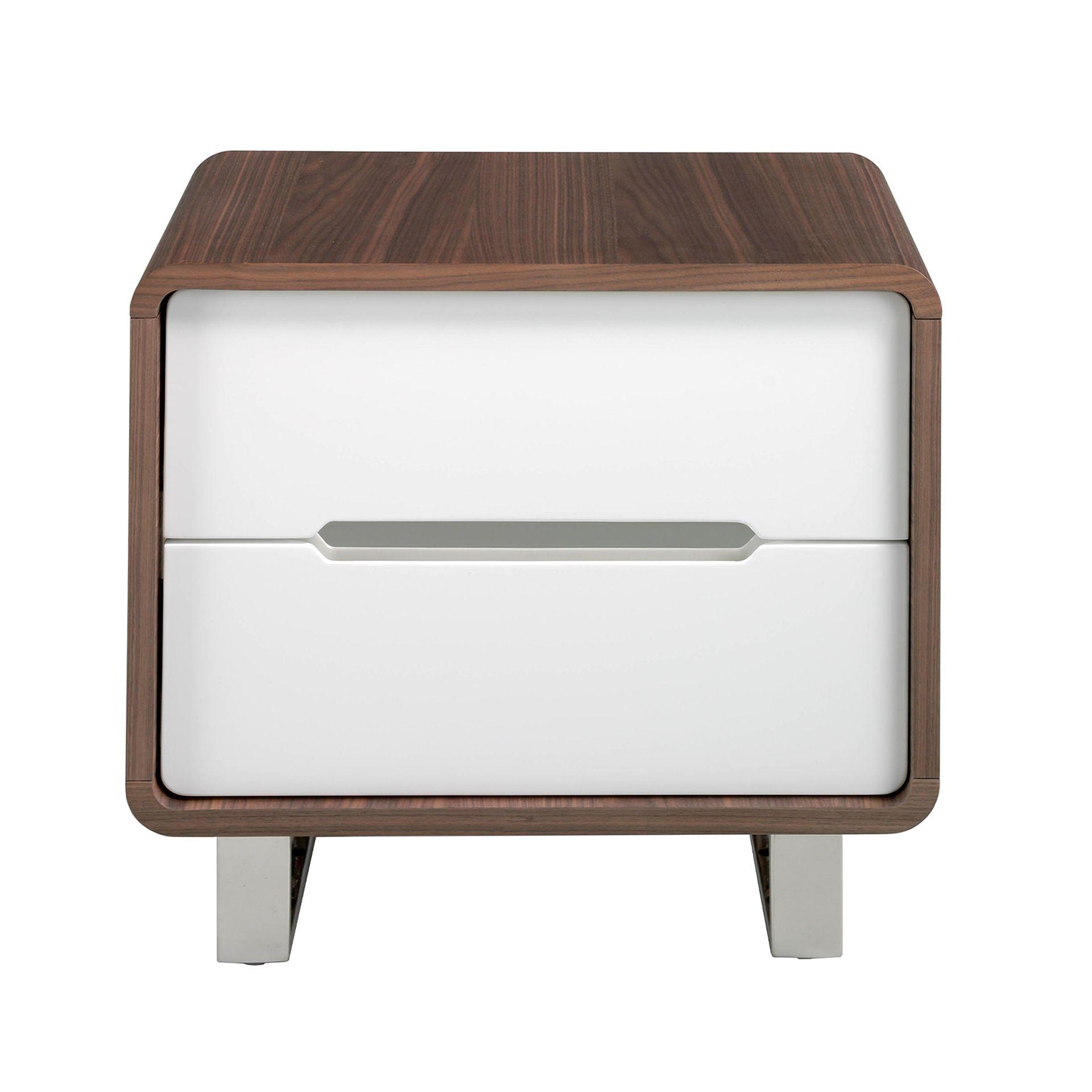 Nightstand 7107 Brown White 2