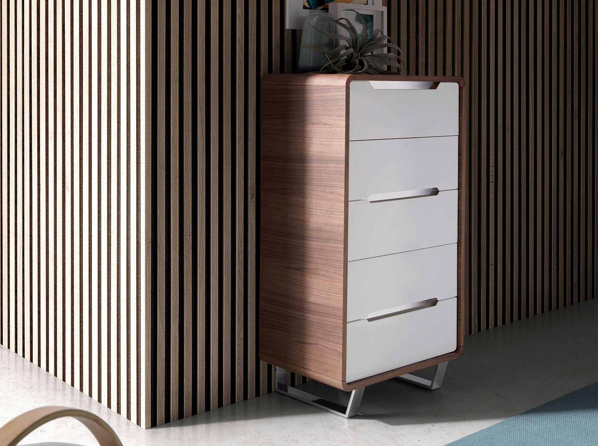 Kommode 7111 Braun Weiß 0