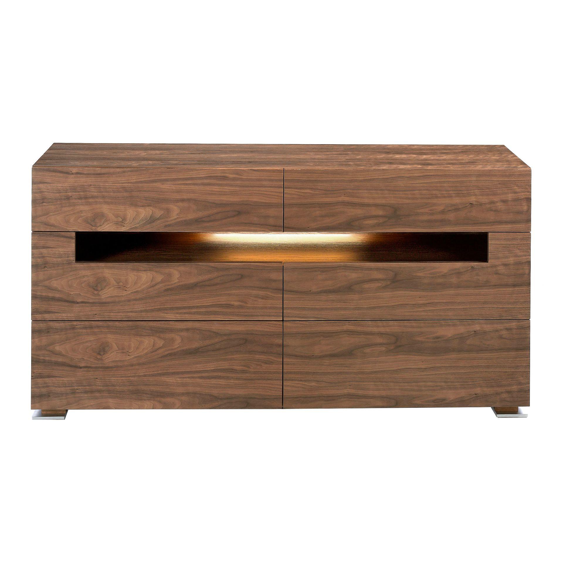 Sideboard 7076 mit Innenbeleuchtung Braun  2