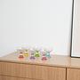 Set di ciotole da dessert multicolore anni '80 1