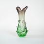 Vaso in vetro di Murano verde anni '60 2