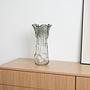 Vase Muranoglas Grau 1960er Jahre 1