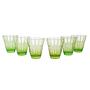 Set di bicchieri verde anni '80 0