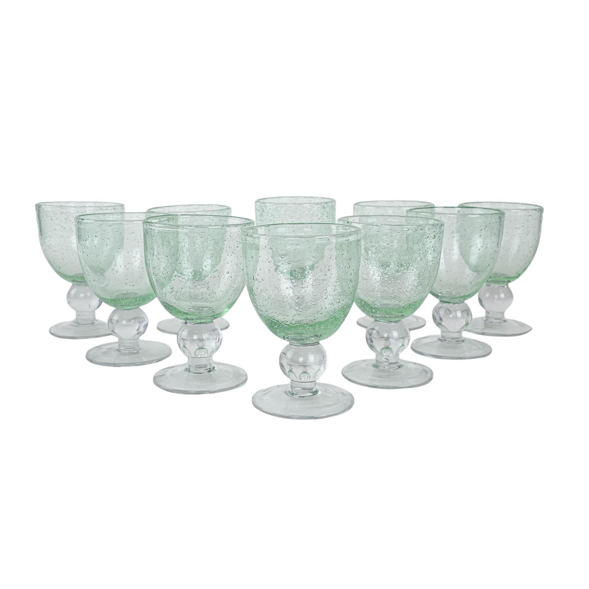 Set di bicchieri da champagne Bubble trasparente anni '70 0
