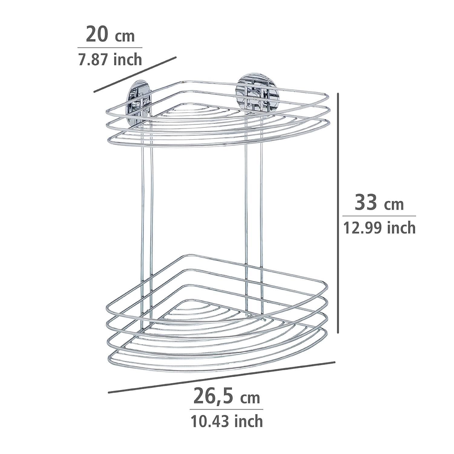 Butono Turbo-Loc Corner shelf Steel Chrome 2