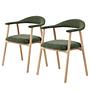 2x Armchair MESITA Fabric Aphra Dark Green 0
