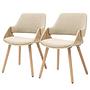 2x Armlehnenstuhl RIFFLES Beige 0