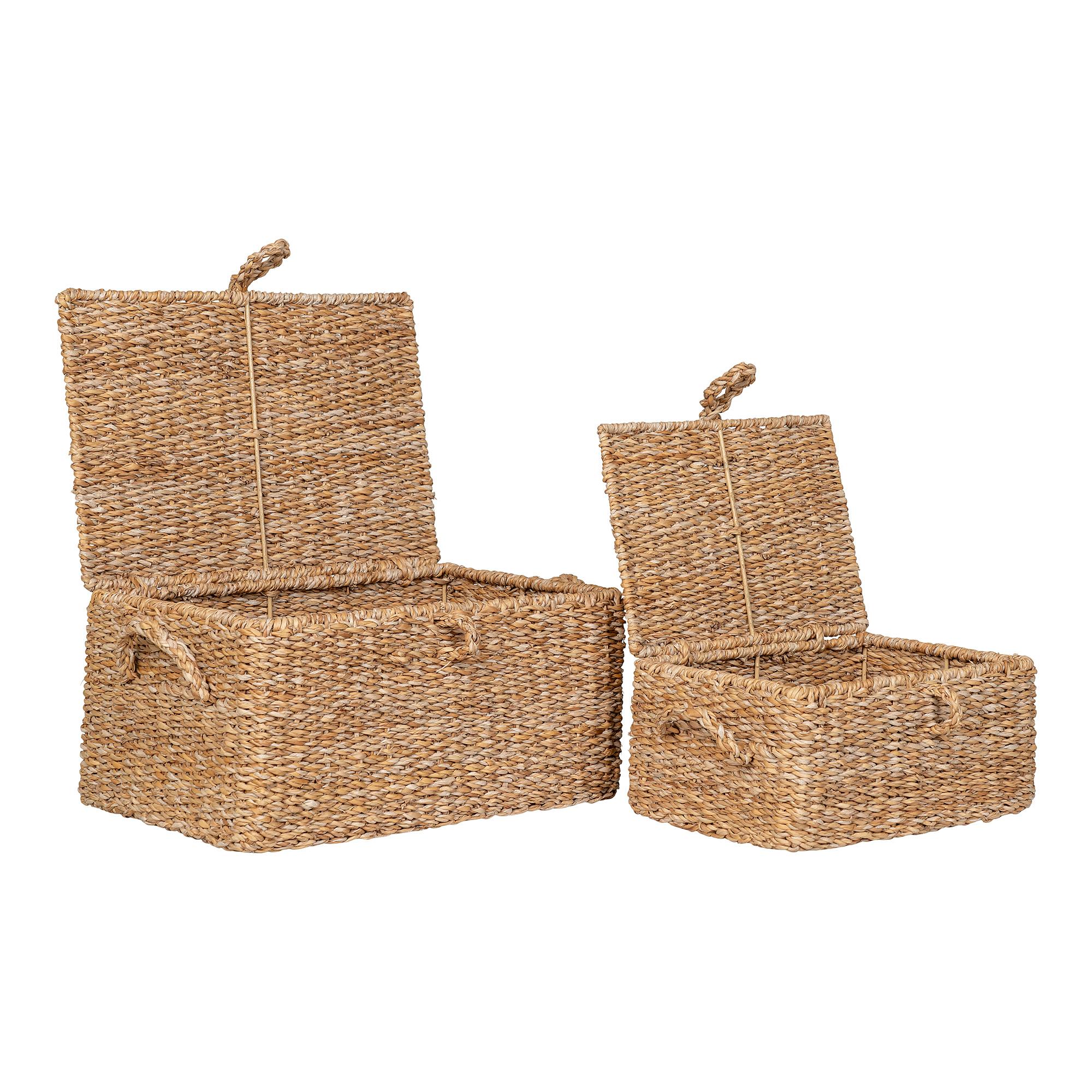 Bogra Basket Set 2-piece Seagrass Brown 1