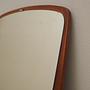 Specchio con cornice in teak anni '70 8