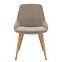 2x Lakins Upholstered Chair Taupe 1
