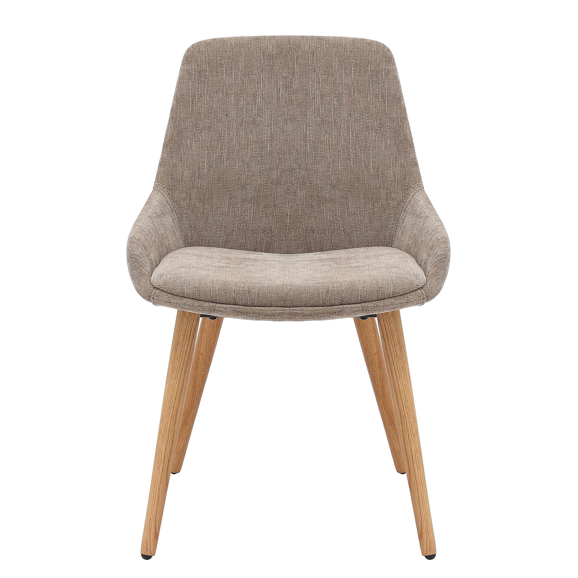 2x Lakins Upholstered Chair Taupe 1