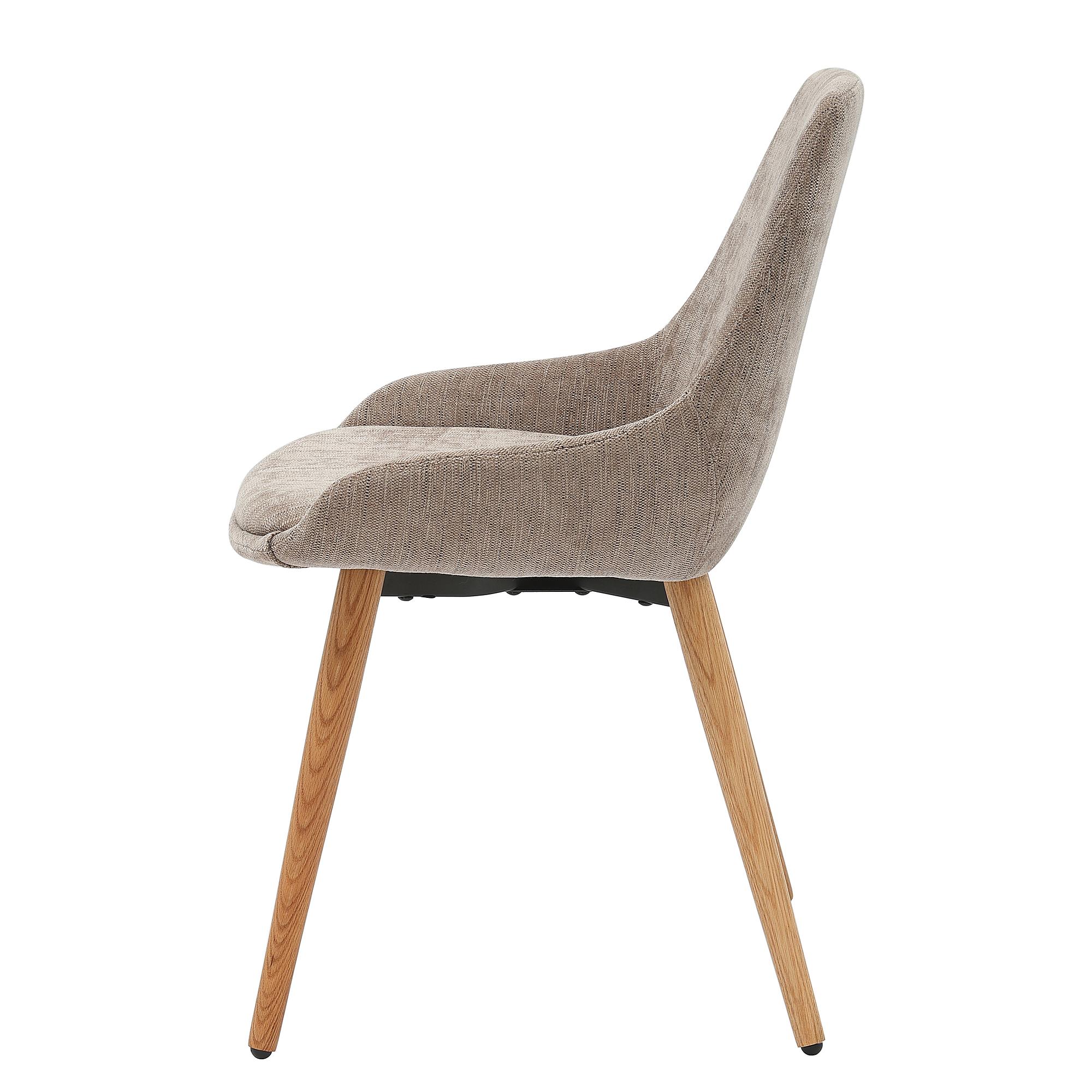 2x Lakins Upholstered Chair Taupe 2