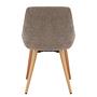 2x Lakins Upholstered Chair Taupe 3