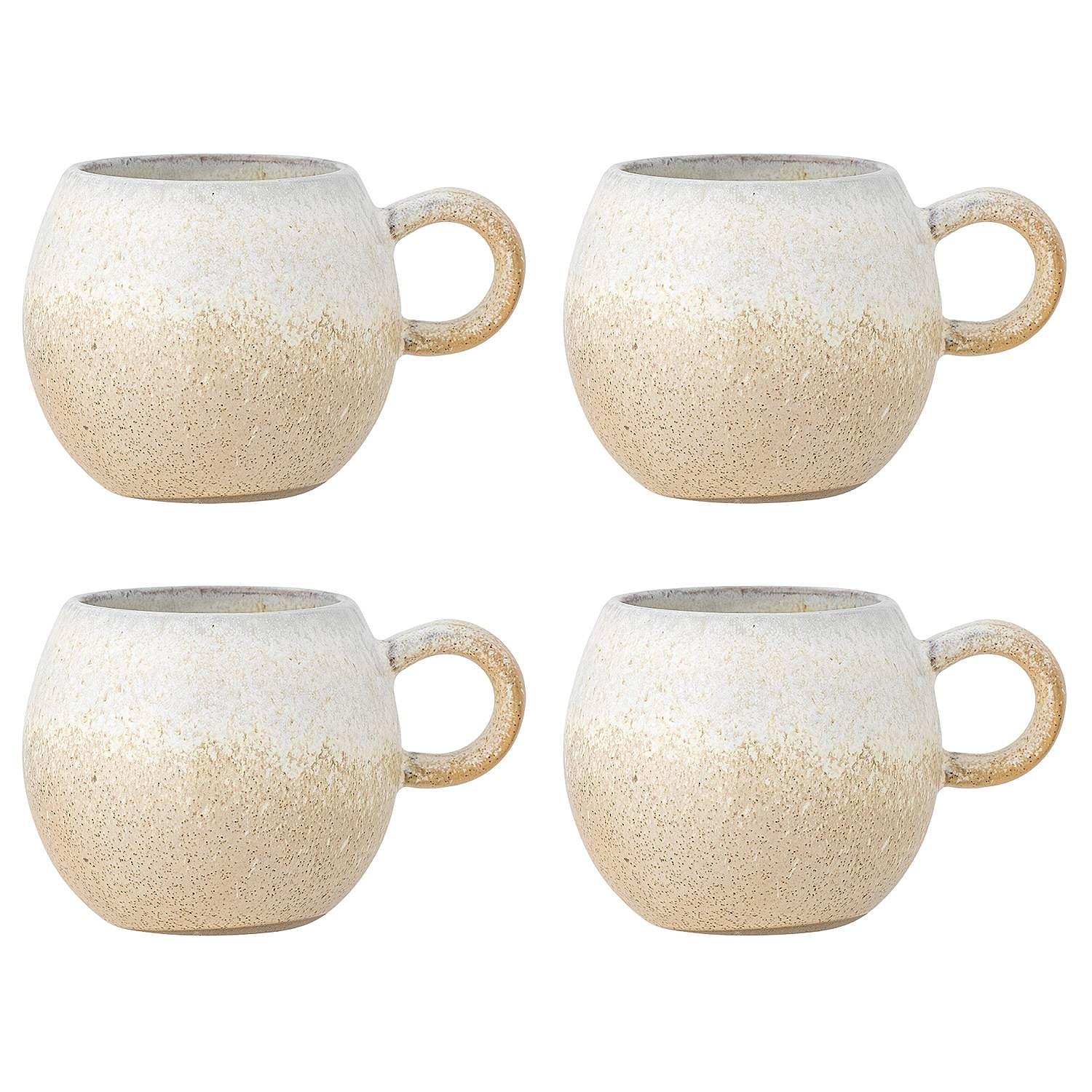 4x Cup Paula Stoneware Grey 1