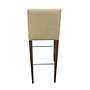 Anna BQ1385 Barstuhl Leder Holz Beige 2