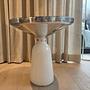 Bell Side Table Metall Weiß 0