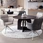 Yevoy Armchair Set of 2 Stainless Steel Gray Silver 3