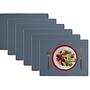 Placemat Rectangular 100% Recycled Leather Petrol 0