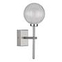 1-Light Brisbon Type B Wall Light Clear Glass Iron Silver 4