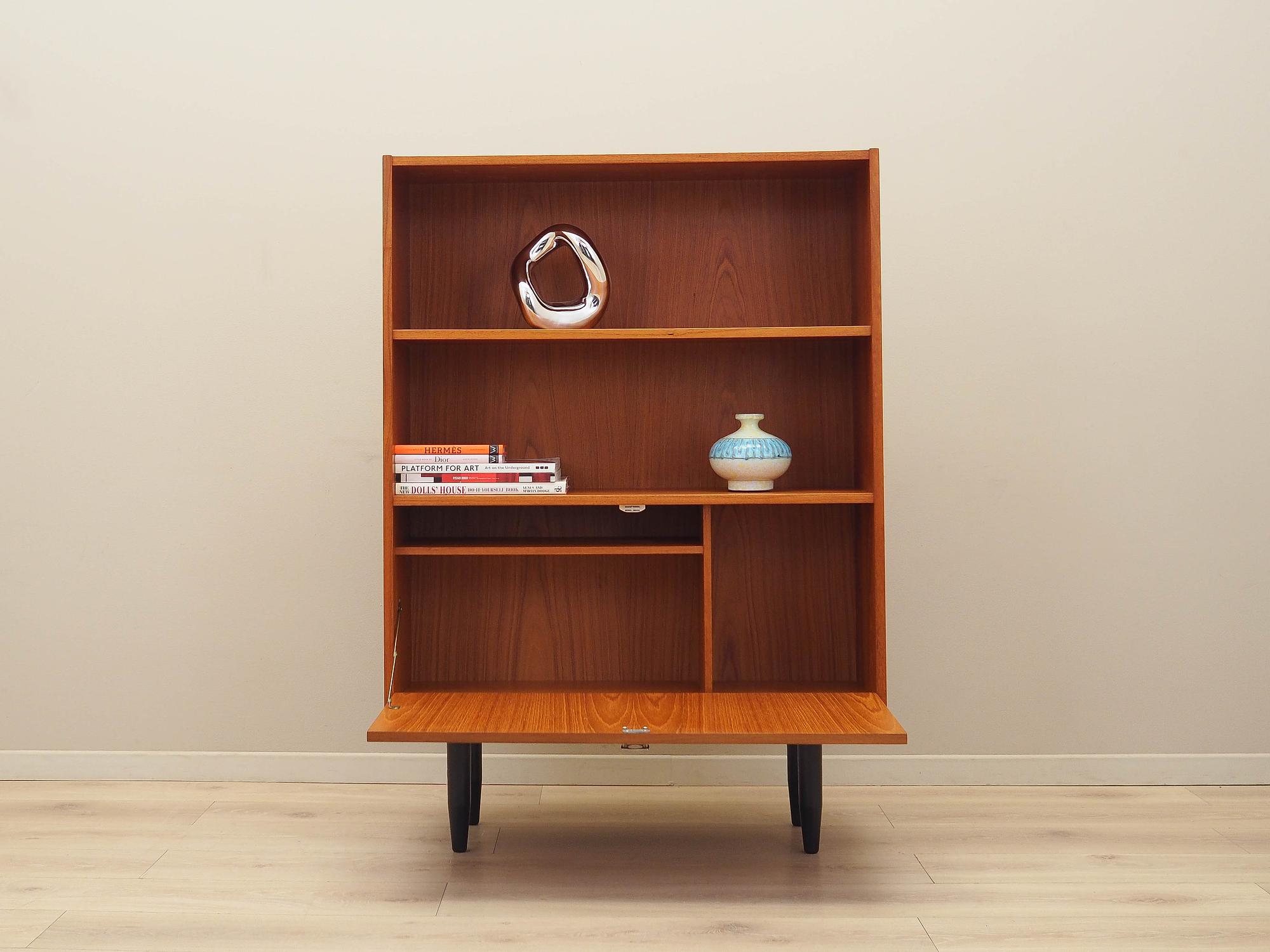 Libreria in teak marrone anni '60 2