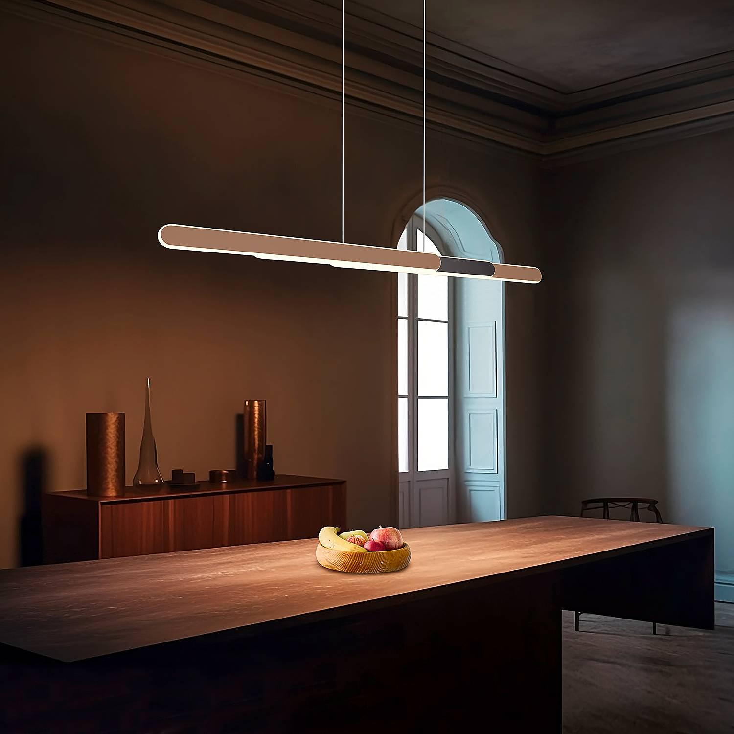 1-Light Helios LED Pendant Light Iron Brown 3