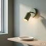 Dina Battery-Wall-Light 3-Stage-Dimmer Remote Control Green 3
