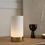 Rickson Cordless Table Lamp Opal Glass Iron White Brass 4