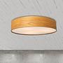 Nottingham LED Ceiling Light Iron White Wood Look 0