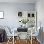Nottingham LED Ceiling Light Iron White Wood Look 3