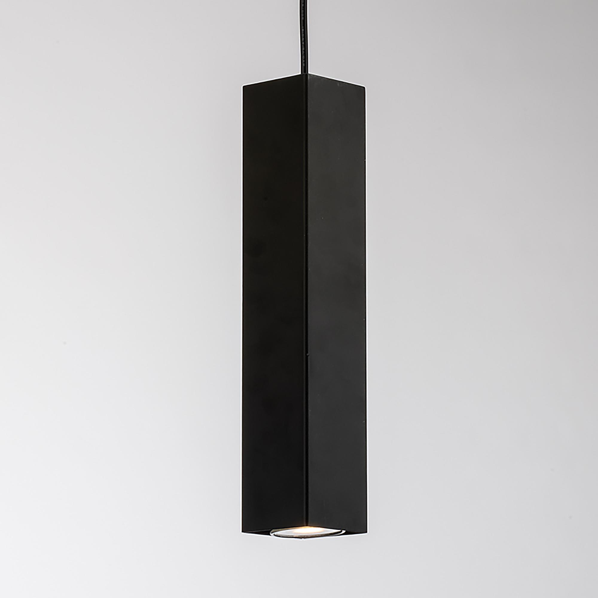 1-Light Fluke Type D Pendant Light Aluminium Black 0