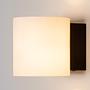 Jelte Wall Lamp Opal Glass Black 1