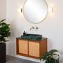 Jelte Wall Lamp Opal Glass Black 4