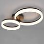 Scope LED ceiling light with 2 rings Acrylic glass Iron Black 0