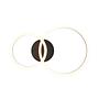 Scope LED ceiling light with 2 rings Acrylic glass Iron Black 3