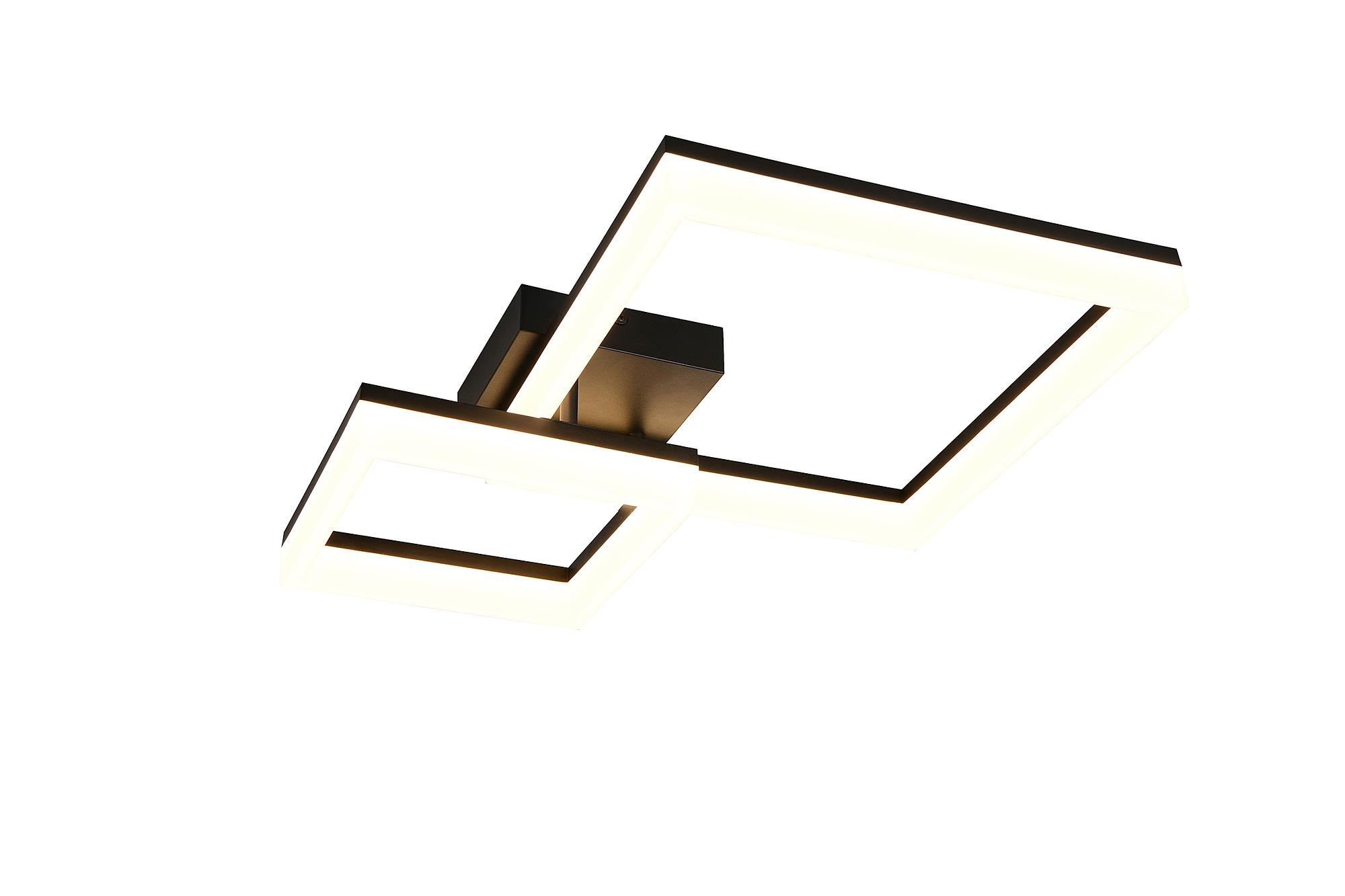 Camino LED Ceiling Light with 2 Squares Black 2