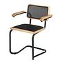 Holm Armchair Set of 2 Mesh Beech Black 3