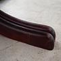 Mahogany table Dark brown 1970s Ø115cm 9