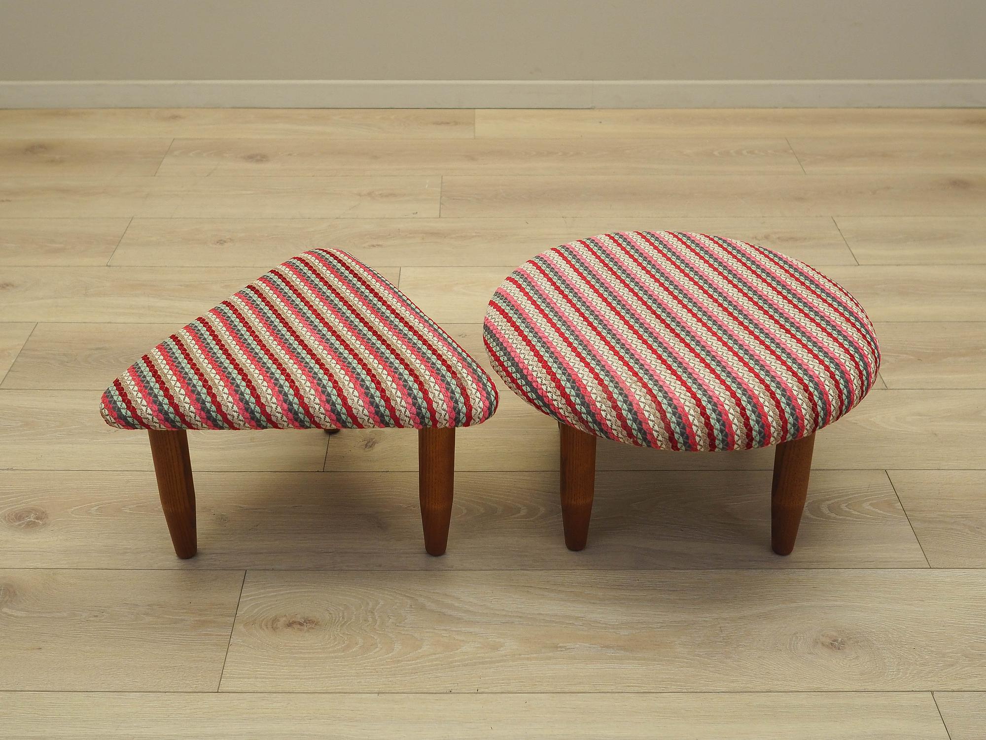 Ottoman Set 2-Piece Brown 1990s 1