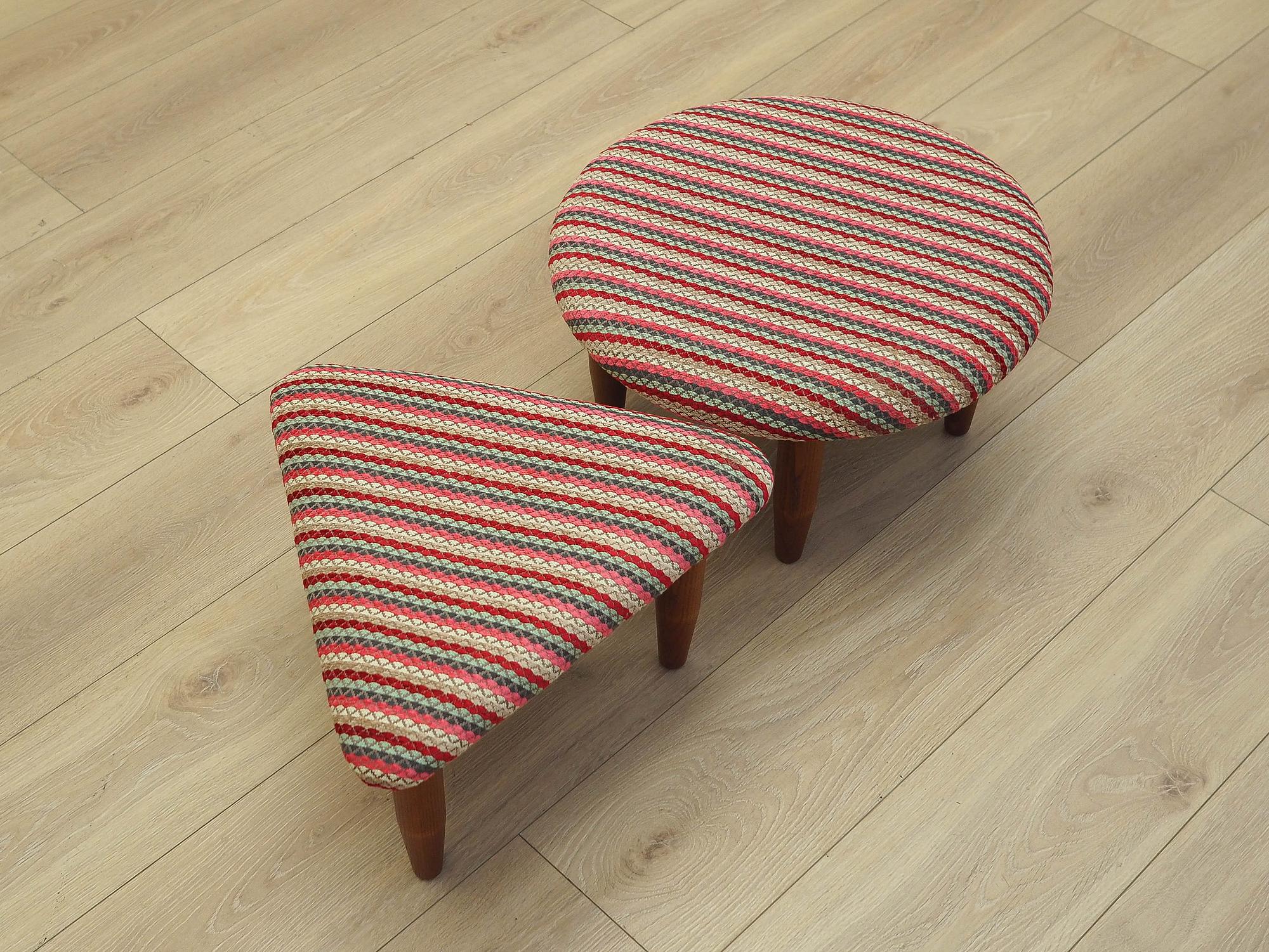 Ottoman Set 2-Piece Brown 1990s 4
