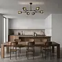 Uranos 6-light ceiling lamp Black 0