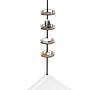 Dolcedo I Telescopic corner shelf Stainless steel Black 4