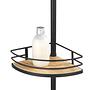 Dolcedo I Telescopic corner shelf Stainless steel Black 3