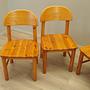 Stuhl-Set 4-teilig Braun 1960er Jahre 2